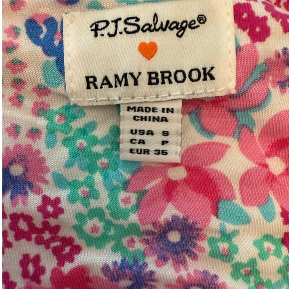 PJ Salvage x Ramy Brook NWT | Beach Bouquet Lace Jersey Chemise Gown | size S - Picture 4 of 6